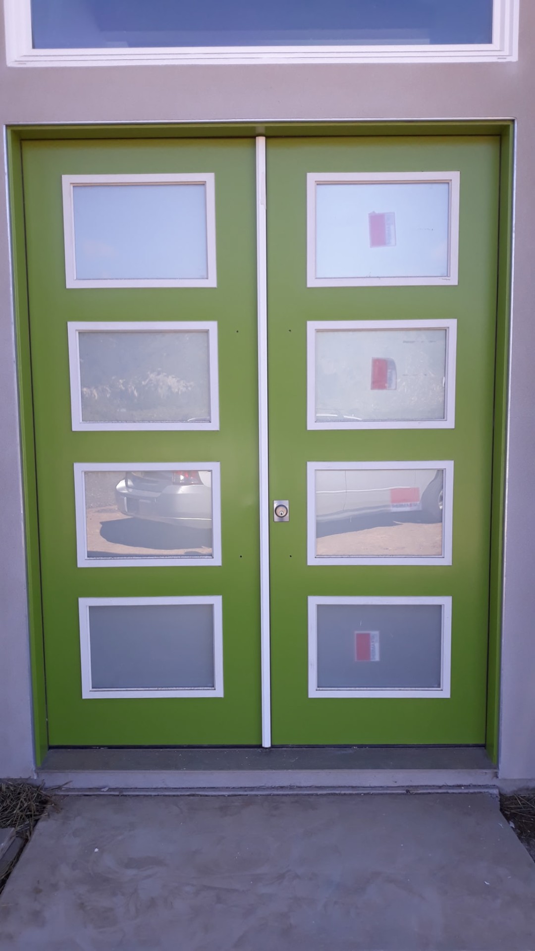Modern Entry Doors after painting